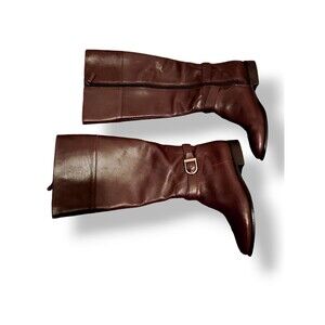 Cole Haan Catskills Boot Chestnut Brown Leather Equestrian 7.5B W01148